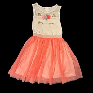 Cat & Jack white unicorn tulle sleeveless dress Medium - Picture 1 of 3