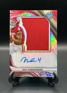 2024 Bowman University’s Best #PJA-NA Nic Anderson Prospect Jumbo Relic Auto Ref - Picture 1 of 2