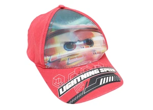 DISNEY Cap Boy's 54 CM Lightning McQueen Baseball Adjustable Strapback Red - Picture 1 of 16