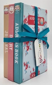 Address Book Diary Journal Mini Books - Montage by Carte Blanche - New Gift Set - Picture 1 of 3