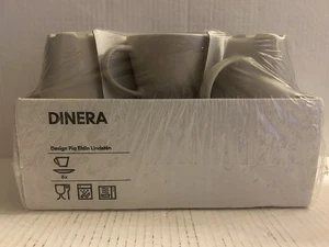 NEU IM KARTON IKEA DINERA 400.630.95, 6x Kaffeetassen & Untertassen matt beige - Bild 1 von 7