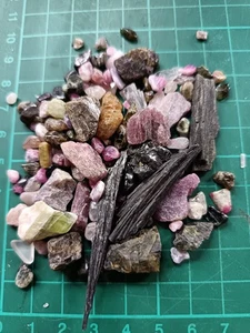 Mixed Colour Tourmaline Natural Unpolished - Picture 1 of 1