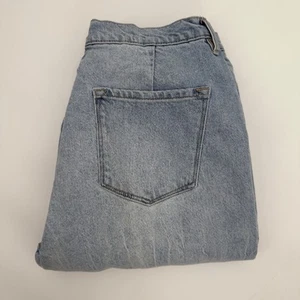 KanCan High Rise Vintage 90s Flare Denim Jeans Raw Hem Stone Wash Size 11 / 29 - Picture 1 of 7