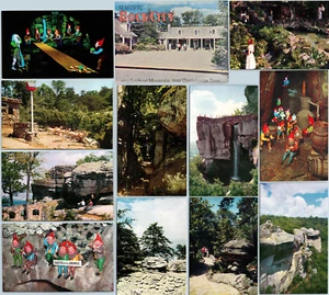 LOTE de carpetas conjunto de postales Rock City Lookout Mountain Chattanooga Tennessee de la década de 1960 - Imagen 1 de 23