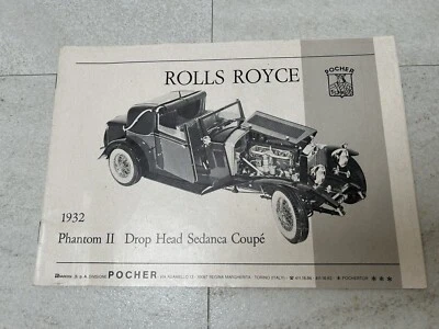 Pocher Rolls Royce 1/8 Manuale Istruzioni  - Immagine 1 di 3