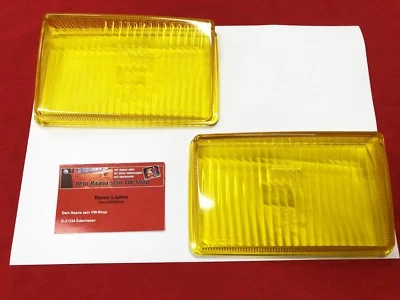 Glas Fernlicht gelb Porsche 928 (78-86) gelbglas Paar NOS BOSCH (31-098) - Bild 1 von 3