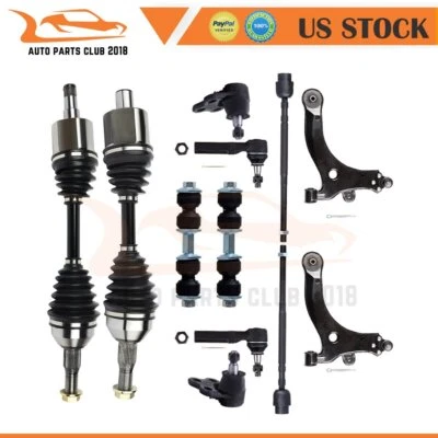 Fit For 99-05 Chevrolet Venture 10x Front Control Arm Tie Rod End CV Axle Shaft Foto 1 de 4