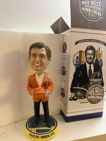 Golden State Warriors 2022 Rick Welts Retirement Party bobblehead bobble  NIB Cover