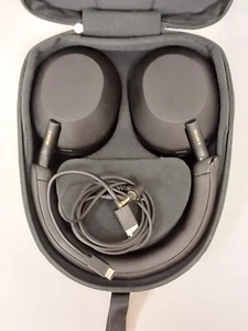 Sony WH-1000XM5 Wireless Noise Canceling Over Ear Headphones Black w/Rip - Picture 1 of 5