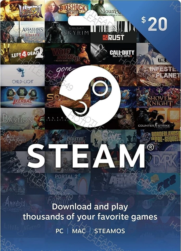 Tarjeta de regalo Steam $20 Steam - Imagen 1 de 1