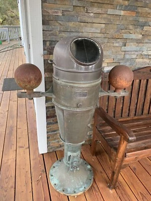 WWII authentic copper binnacle - Image 1 of 4