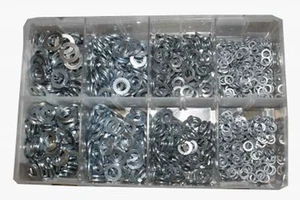 650 x ASSORTED STAINLESS STEEL SPLIT SPRING WASHERS 5 6 8 10MM DIN7980 AT37 - Picture 1 of 1