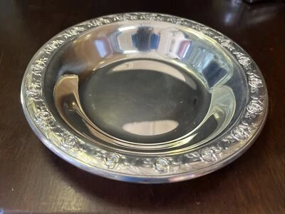 Reed & Barton经典玫瑰银盘餐碗 — 第 1/4 张图片