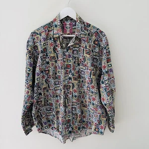 Union “Poco Loco” Loud Button Up Dress Shirt - Mens Size Small - Long Sleeve - Picture 1 of 13