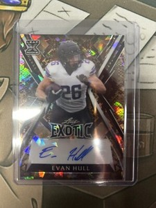2023 Leaf Exotic Evan Hull RC Snake Skin Crystal Auto 3/9 Indianapolis Colts