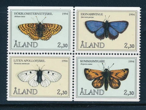 Alan Island -  MNH Block Stamps Butterflies (1994) Cover