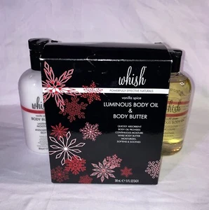 Whish Vanilla Spice Luminous Body Oil & Body Butter 13 fl oz Each NEW IN BOX - Picture 1 of 11