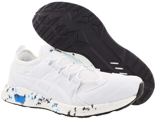 ASICS HYPERGEL SAI scarpa da corsa atletica uomo taglia 10 colore bianco sporco blu e nero