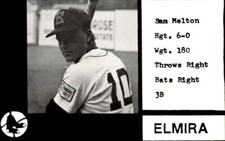 1987 Elmira Pioneers (Black) Cain #11 Sam Melton - NM Baseball Card