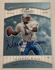 2001 Donruss Classics WARREN MOON Significant Signatures Autograph