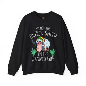 Oveja Divertida Cannabis 420 Fumador Fumador Punk Hipster Amante de la Hierba Regalo Sudadera - Imagen 1 de 41