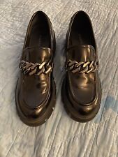 Madden Girl Black Loafers Womens Size 8.5