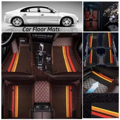 Floor Mats For Toyota Auto Carpets Custom Waterproof Rugs Foot Pads Double layer - Image 1 of 4