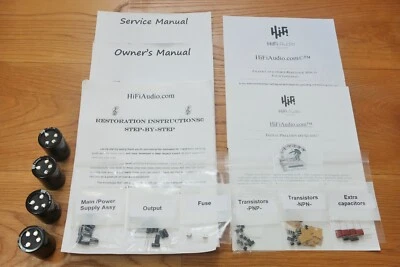 Adcom GFA-1  1A restoration recap service kit  repair filter capacitor rebuild - Image 1 of 4