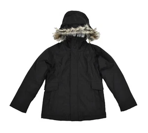 Girl's The North Face Black Heather Ella Lou Urban 550 Down Jacket New $199 - Picture 1 of 3