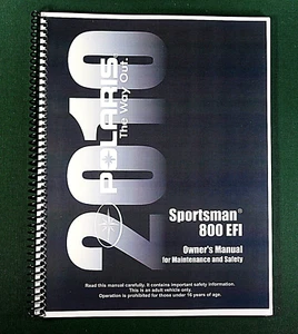 2010 Polaris Sportsman 800 EFI ATV Owner's Manual: 138 Pages & Protective Covers - Picture 1 of 1