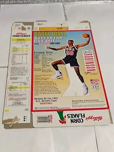 David Robinson Kellogg's Corn Flakes 1992 Olympics USA Dream Team Cut Out. 1I - Picture 1 of 2