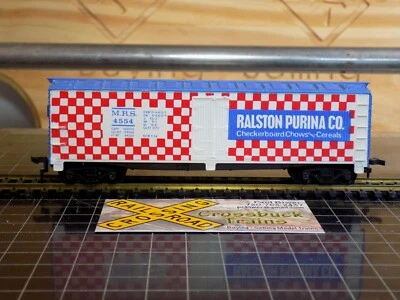 HO TYCO 40' wood reefer Ralston Purina 4554 (Mo71708) - Image 1 of 4