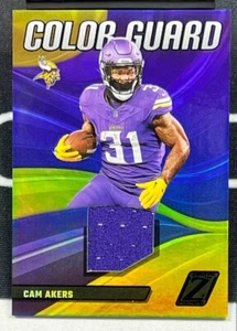 2023 Panini Zenith Football Color Guard #CG-14 Cam Akers RELIC VIKINGS - Picture 1 of 2