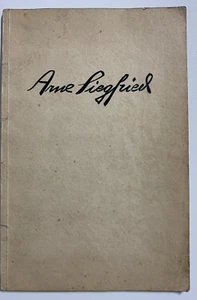 Rare Arne Siegfried 1893-1985 Biography & Catalogue of Works, 1932 - In German - Picture 1 of 12
