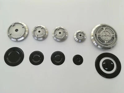 Nardi serie bruciatori e spartifiamma piano cottura 5 fuochi tripla corona