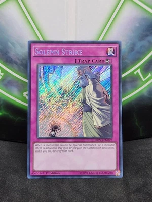 Yugioh Solemn Strike BOSH-EN079 Secret Rare 1st Edition NM - Image 1 of 2