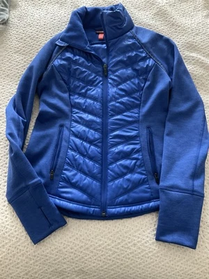 Zella Women's Medium Full Zip Long Sleeve Jacket Blue, Yoga Run Jog - Image 1 of 3