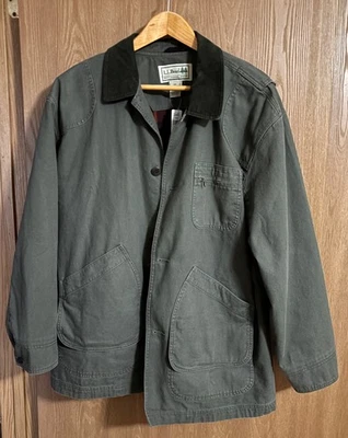 Nuevo con etiquetas LL Bean Abrigo de campo forrado de algodón para hombre color oliva talla XXL regular Foto 1 de 4