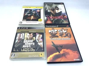 Lot of 4 PS 2 PS３Japan games BIOHAZARD/GRAND THEFT /DEVIL MAY CRY２/COMBAT FLIGHT - Picture 1 of 13