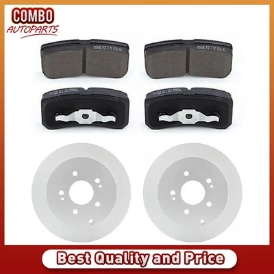 Rear Brake Rotors Ceramic Brake Pads fits 2004 2005 2006 Mitsubishi Endeavor - Изображение 1 из 4