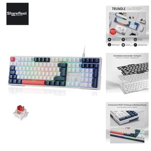 Redragon K668 QWERTZ-Layout Kabelgebundene Gaming-Tastatur, 105+4 Tasten Tast... - Picture 1 of 9