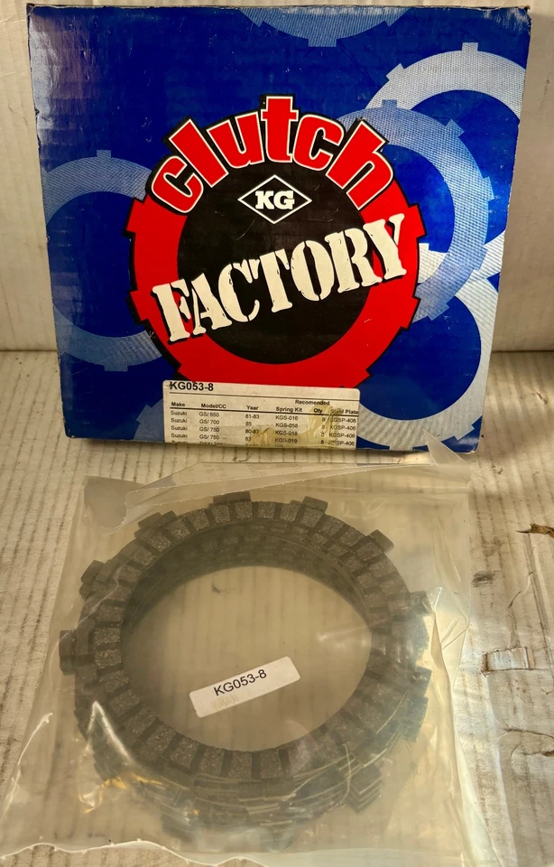 Kit de embrague KG KG053-8 para Suzuki GS650,700,750,850 y GSX750 Foto 1 de 2