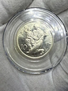 1955 Proof Czechoslovakia 10 Korun Original Mint Capsule Gem Proof F3 - Picture 1 of 5