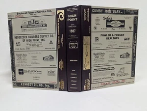 1987 High Point NC City Directory Businesses Residents Ads Phone Book Genealogy - Picture 1 of 11