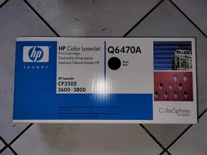 HP Q6470A Black Toner Cartridge - New, Sealed in Original Packaging! - Zdjęcie 1 z 4