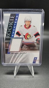2020-21 Sp Game Used Hockey RIM STUTZLE Rookie Sweaters /249 Ottawa Senators