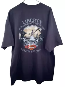 T-Shirt Harley Davidson Fat Boy Tasche R.K. Stratman Boston Hts Ohio XL Neu mit Etikett - Bild 1 von 8