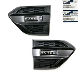 Pair Side Vent Air Flow Fender Grey Wildtrak Fits Ford Ranger 2018 2019 Genuine - Picture 1 of 10