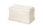 At Peace Memorials Cultured Marble Urn for Ashes Olympus (White) 275 ci