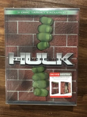 Incredible Hulk 3 Disc Target Exclusive DVD SET Hulk Brand New - Factory Sealed! - Image 1 of 4